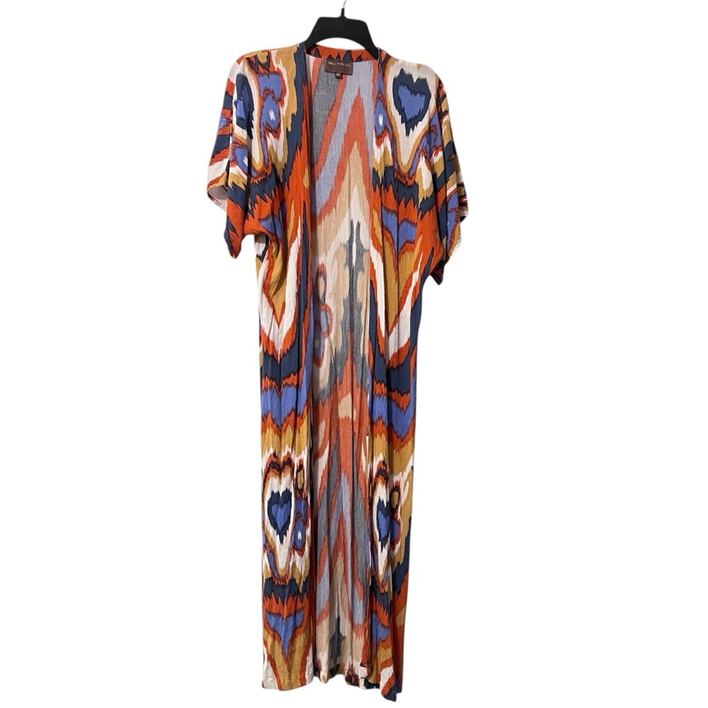 Anthropologie Bel Kazan Kyra Kimono Colorful One Size bohemian - Picture 4 of 13